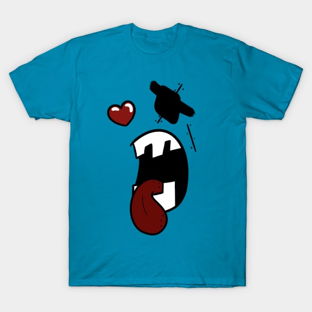 Cool pirate in love face T-Shirt by AshStore